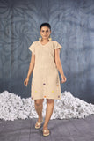 Beach Wear Knee Length Knitted Cotton Dress