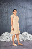 Beach Wear Knee Length Knitted Cotton Dress