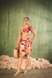 Printed Brown Mid-Rise Sarong