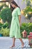 Casual Tie-Up Summer Dress With Lining