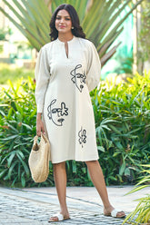 Off-White Casual Resort Wear Dress