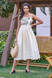 Casual Resort Wear Dress With Embroidery