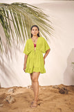 Tropical Breeze Beachwear: Chic Kaftan Cover-Up Dress