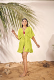 Tropical Breeze Beachwear: Chic Kaftan Cover-Up Dress