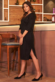 Feminine Charm Wrap Dress