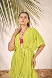 Tropical Breeze Beachwear: Chic Kaftan Cover-Up Dress