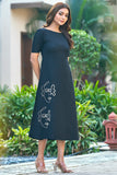 Black Elegant Casual Resort Wear Dress