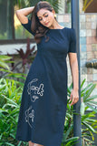 Black Elegant Casual Resort Wear Dress