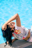 Shop this elegant floral sarong and cape sleeve shirt set by NovelaFashion—perfect resort wear for women. A breathable, all-size fit for stylish beach vacation outfits, beach club looks, and more. Inspired by Missoni beachwear.